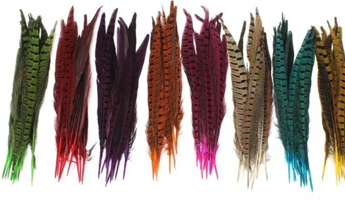 Miniatura 4 de kolight Juego de 100 piezas Natural teñido de faisán plumas 12 – 14 inch decoración DIY