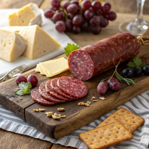 Miniatura 3 de Old Wisconsin Premium Salchicha de Verano, Carne 100% Natural, Charcutería, Lista para Comer, Alta en Proteínas, Baja en Carbohidratos, Keto, Sin