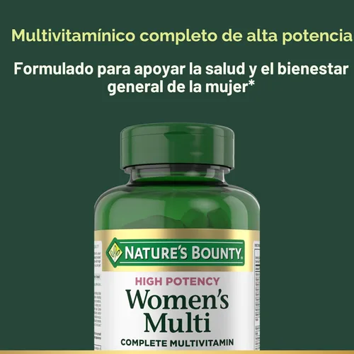 Miniatura 3 de Nature’s Bounty Multivitamínico Completo de Alta Potencia para Mujeres, Vitamina Diaria con Vitamina C, Apoya la Salud del Corazón y la Función