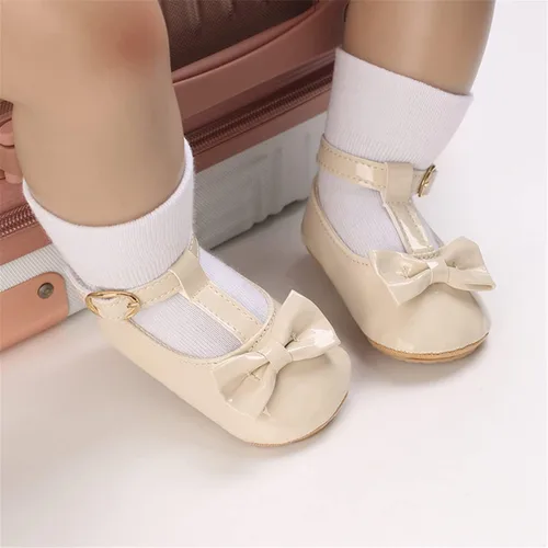 Miniatura 2 de COSANKIM Zapatos planos Mary Jane para bebés y niñas, suela de goma antideslizante, zapatos de vestir de princesa para boda