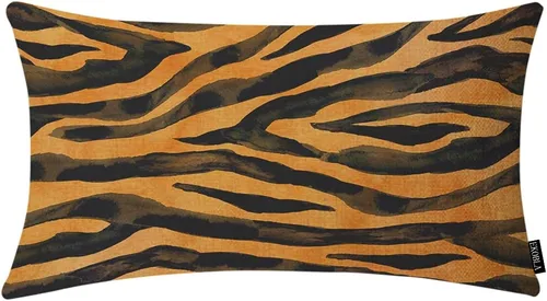 Miniatura 14 de EKOBLA Funda de almohada decorativa con pintura de acuarela, fundas de almohada de coníferas, bosque, invierno, nieve, paisaje, cintura verde