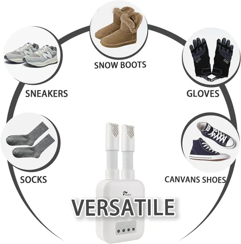 Miniatura 6 de KOODER Secador de botas secador de zapatos y guantes con temporizador secado rápido elimina la humedad y el olor Blanco