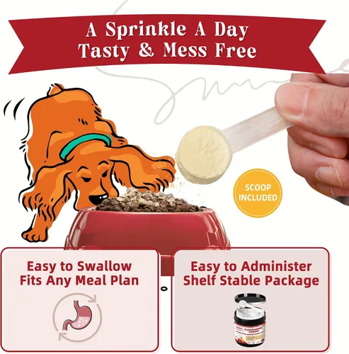 Miniatura 5 de Glucosamina para perros - Suplemento articular para perros - Glucosamina condroitina, MSM, Omega-3, colágeno, alivio del dolor de cadera