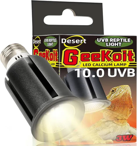 Miniatura 9 de Luz de reptil UVB 5.0 de alta calidad, espectro completo UVA UVB de 3 W, bombilla tropical para un metabolismo óptimo del calcio, ideal