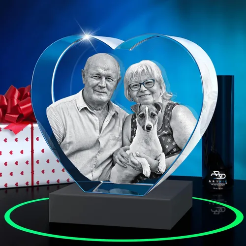 Miniatura 8 de ArtPix 3D Foto de cristal, regalos personalizados de Navidad para esposa, mujer, ella, mamá, él, hombres, madre, abuela, gran regalo personalizado