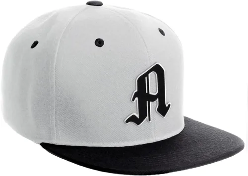 Miniatura 1518 de Daxton Gorra clásica con visera de billete plano con letras del alfabeto inglés antiguo de la A a la Z
