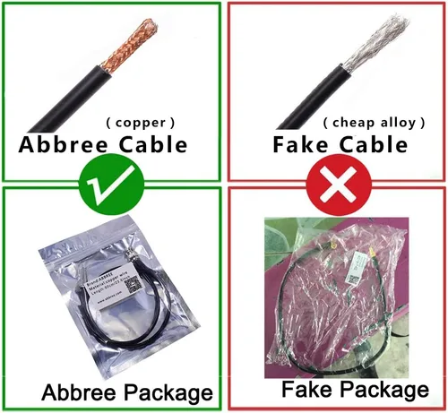 Abbree SMA - Antena de banda dual hembra VHF/UHF 144/430 MHz antena de látigo suave de alta ganancia para radio bidireccional Baofeng UV-5R UV-82.