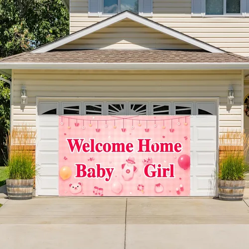 Miniatura 7 de Labakita Cartel de bienvenida a casa para niña, cartel de bienvenida a casa para nueva niña, cartel de bienvenida para niña nueva, letrero de baby