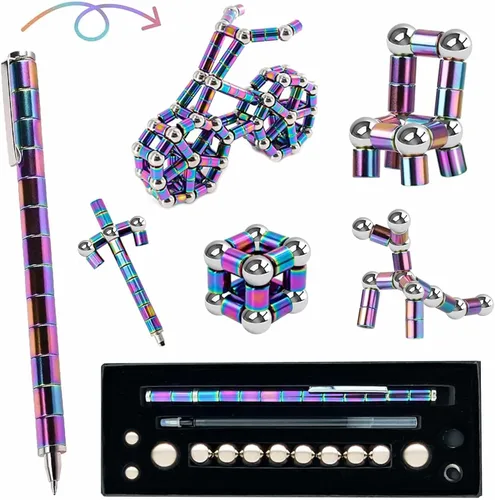 Miniatura 7 de Bolígrafos Fidget Magnéticos para Adultos y Adolescentes - Regalos de Graduación para Ella Cosas Geniales Alivio del Estrés Regalos Divertidos