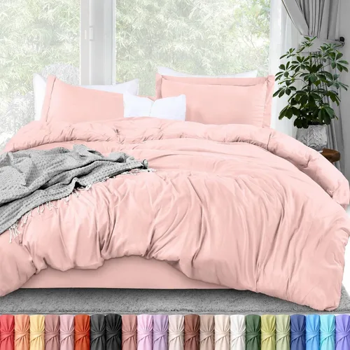 Miniatura 14 de Utopia Bedding Juego de funda de edredón tamaño individual - 2 piezas con cierre de cremallera - 1 funda de edredón 68X90 pulgadas y 1 funda de Beige