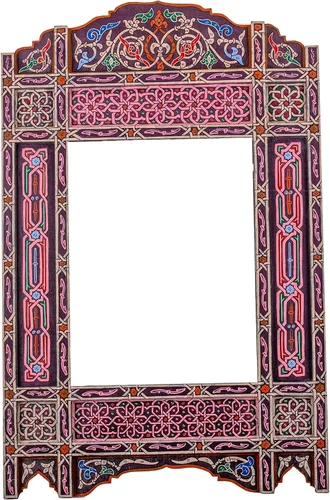 Miniatura 8 de Marco de espejo marroquí, espejo de granja, espejo de arco, espejo de madera grande, marco de espejo de baño rústico, pared colgante rectangular