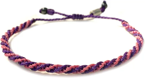 Miniatura 35 de Rumi Sumaq Pulsera de cuerda náutica para hombres, mujeres y niños - Resistente al agua, con nudo manual ajustable - Estilos de mapa de la isla