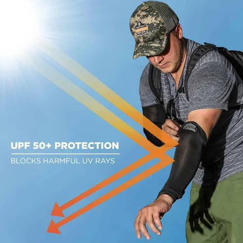 Miniatura 4 de Ergodyne Chill Its 6690 - Mangas de enfriamiento para brazos, tamaño para hombres y mujeres, protección solar UPF 50+ Lima