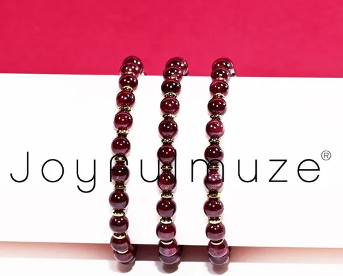 Miniatura 47 de Pulseras elásticas, piedras preciosas naturales, amatista, citrino, cuarzo rosa, cuarzo de cristal transparente, ojos de peridoto y teger, regalo