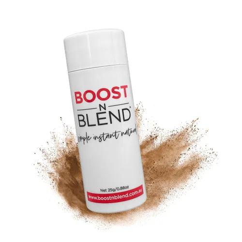 Boost N Blend Corrector de cuero cabelludo – Polvo voluminizador de cabello para cabello fino y cuero cabelludo visible (0.88 onzas), las únicas