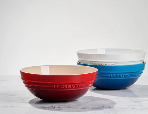 Miniatura 4 de Le Creuset - Tazón grande multiusos de cerámica, 3.1 qt., Marsella Marseille