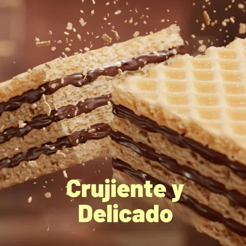 Miniatura 6 de Bauducco Galletas de oblea de chocolate y vainilla - Galletas de oblea prácticas de una sola porción con 3 capas de crema - Delicioso aperitivo