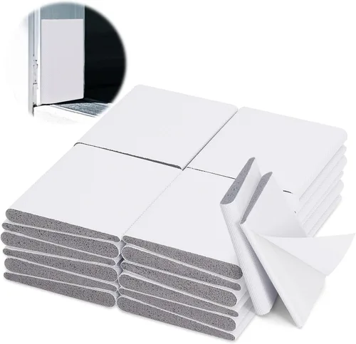 Miniatura 8 de 24 piezas de sellado de espuma para esquina de puerta, tapón autoadhesivo para puerta delantera exterior, relleno de huecos de puerta