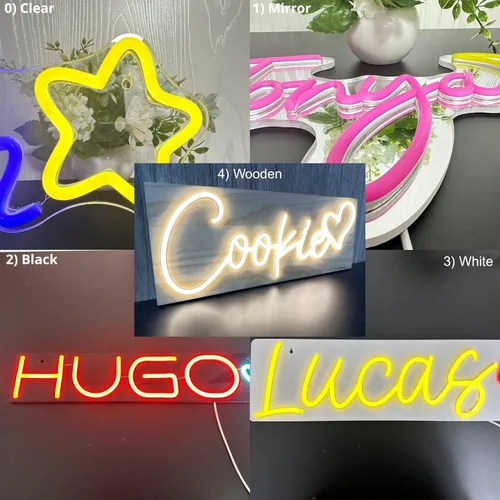 Miniatura 4 de ADVPRO Letreros de neón LED personalizados, personalizables para decoración de pared, boda, fiesta de cumpleaños, letrero de neón LED grande Rosa