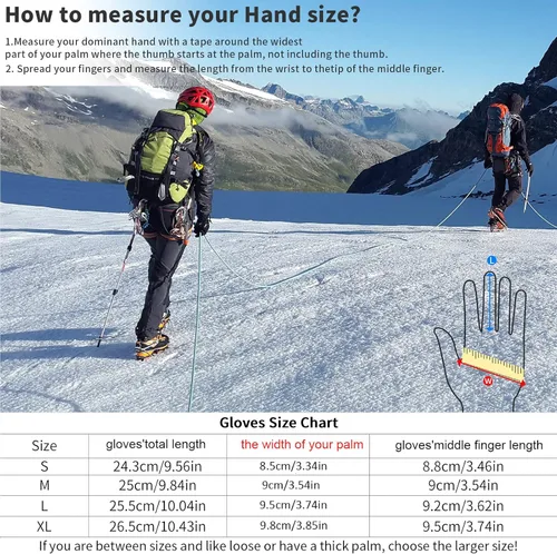 Miniatura 6 de Guantes de invierno delgados para hombres y mujeres a prueba de salpicaduras resistentes al viento antideslizantes con pantalla táctil guantes