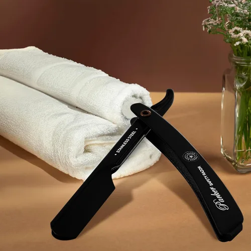 Miniatura 2 de Parker PTABK - Maquinilla de afeitar ajustable de acero inoxidable 3 exposiciones de cuchillas (baja/media/alta) Afeitadora recta con 5