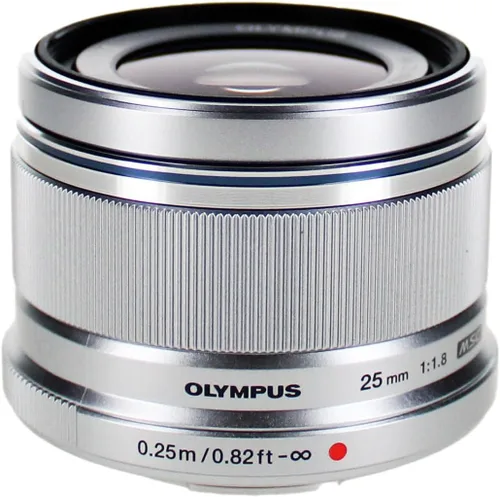 Miniatura 6 de Olympus V311060BU000 Lente intercambiable de 0.98 pulgadas f1.8 para cámara digital Olympus/Panasonic Micro 4/3. Plateado