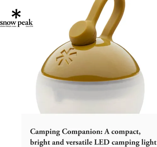 Miniatura 2 de Snow Peak Hozuki - Mini linterna, compacta, brillante, portátil, luz de campamento, color dorado