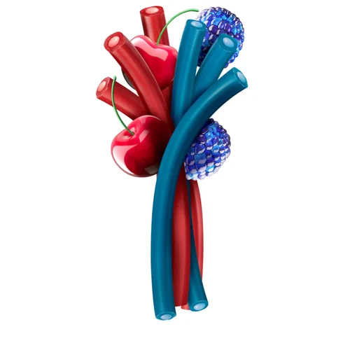 Miniatura 4 de JOLLY RANCHER Ropes - Bolsa de dulces con sabor a frambuesa azul y cereza, 6 onzas