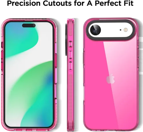 Miniatura 66 de AICase Funda protectora para iPhone 16 compatible con iPhone 16, delgada, ligera, transparente [no amarillenta] Diseño vibrante