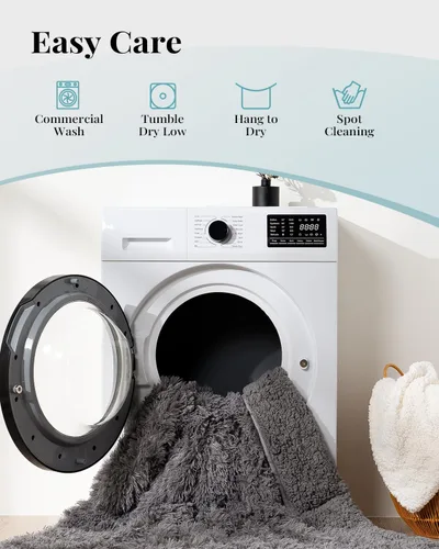 Miniatura 7 de Topblan - Manta de piel sintética para cama y sofá, cobija de sherpa Gris claro