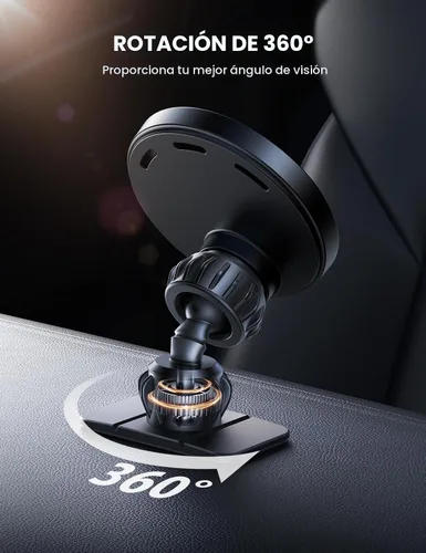 Miniatura 6 de Lamicall Cargador de Montaje para Auto MagSafe de 15W - [Imanes 20X Súper Fuertes] Soporte Cargador Inalámbrico para Teléfono de Auto, Soportes