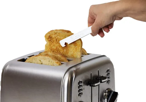 Miniatura 3 de Butterie Pinzas para tostadoras con gancho para horno, pinzas pequeñas de plástico seguras para el calor de 7 pulgadas, sin BPA y aptas