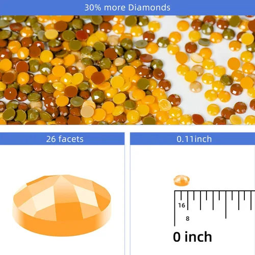 Miniatura 6 de DKHDBD Kits de pintura de diamantes para adultos, 12 x 16 pulgadas, pintura por números para adultos principiantes, pintura de puntos de diamante
