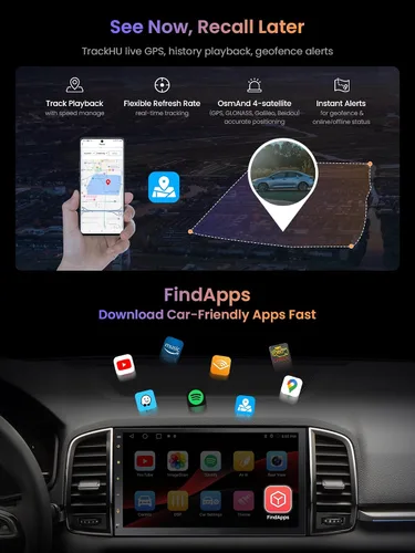 Miniatura 3 de ATOTOZONE A5L - Radio de coche de doble DIN Android en el tablero estéreo para automóvil con CarPlay/Android Auto, seguimiento