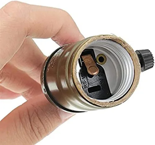 Miniatura 6 de Cable de luz colgante vintage de 15 pies con atenuador, cable de luz colgante con enchufe, kit de lámpara industrial de bricolaje (paquete de 2)