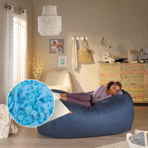 Miniatura 8 de Relleno de espuma viscoelástica triturada de 10 libras, relleno de almohada, material de repuesto para puf, otomano, sofá, cama de perro, animales