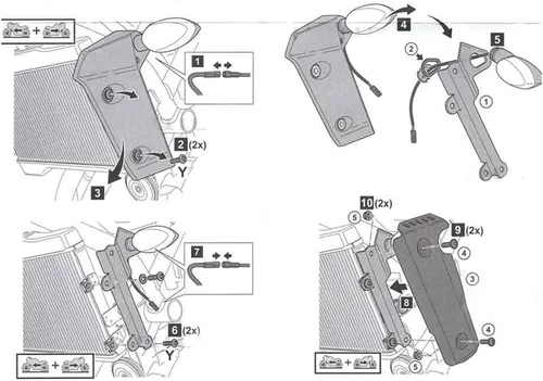 Miniatura 7 de Accesorios de motocicleta Cubiertas laterales de radiador Protector de rejilla de radiador para MT 07 MT07 FZ 07 FZ07 2018 2019 2020 2021