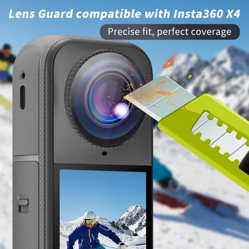 Miniatura 2 de Kit de protección de cámara para insta 360 X4 Air Accesorios Incluye-Protector de pantalla/Protector de lente/cubierta protectora de silicona/funda