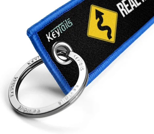 Miniatura 3 de KEYTAILS Llaveros, Etiqueta de Llave de Calidad Premium para Motocicleta, Automóvil, Scooter, ATV, UTV [A Los Hombres Reales Les Gustan Las Curvas]