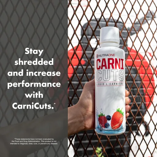 Miniatura 7 de Suplemento líquido Carnicuts L-carnitina de NutraOne sin estimulantes* (Berry Blast - 32 porciones)