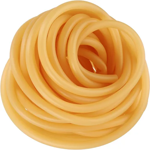 Miniatura 25 de uxcell Tubo de goma de látex natural, 1/4 pulgadas de diámetro interior x 3/8 pulgadas de diámetro exterior de 32.8 pies, manguera de goma elástica