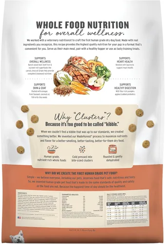 Miniatura 2 de The Honest Kitchen Clusters de Comida Integral de Grado Humano Alimento Seco para Perros - Sin Granos Carne de Res, Bolsa de 20 lb