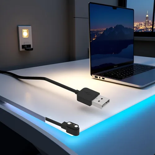 Miniatura 2 de Compatible con cargador de reloj inteligente Da Fit, cable de cargador USB de repuesto de 3.3 pies, cable de carga para reloj inteligente, reloj