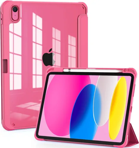 OKP Funda para iPad de 11ª generación de 11 pulgadas (A16) 2025, para iPad de 10.9 pulgadas de 10.ª generación 2022, funda protectora delgada y Rosa