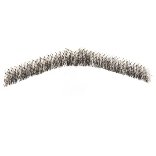 Miniatura 7 de Barba falsa para hombres, cabello humano falso cheurón, bigote realista, pelo facial falso atado a mano, barba de encaje para fiesta de disfraces
