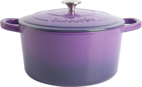 Miniatura 7 de Crock-Pot Artisan - Cacerola redonda esmaltada de hierro fundido estilo horno holandés, 3 cuartos de galón, verde pistacho