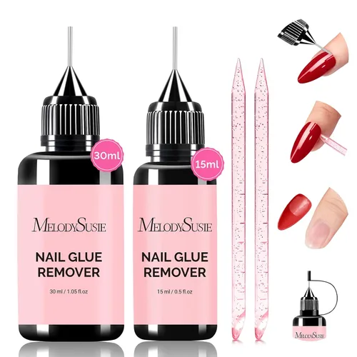 Miniatura 9 de MelodySusie Gel de Construcción Sólido para Uñas 3D 4 en 1 Antiadherente para Extensión UV para Uñas Acrílicas Transparente 60ML
