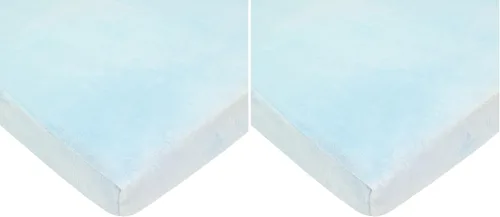 Miniatura 19 de TL Care Heavenly Soft - Sábana bajera ajustable de felpilla para cuna de 24 x 38 pulgadas, cálida y acogedora, color azul, para niños y niñas, se