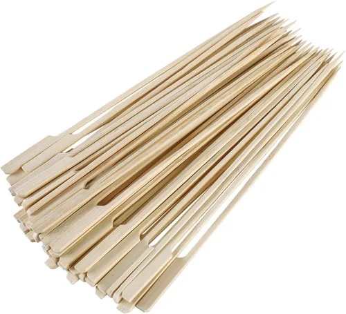 Miniatura 11 de Gmark Pinchos de paleta de bambú de 7" 100 ct, Púas de paleta de bambú natural, púas de barbacoa GM1032A