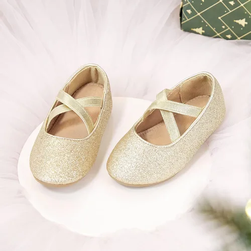 Miniatura 5 de Otter MOMO Zapatos planos de bailarina para niñas pequeñas y niñas pequeñas, zapatos de vestir para fiesta escolar